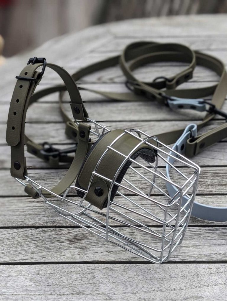 Biothane zur Maulkorb-Anpassu Maulkorbberatung, individuelle Bratung in Langenzenn, Modofizierung, Nasenpolster